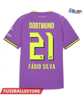 Günstige Borussia Dortmund Fabio Silva #21 3rd trikot 2026-27 Kurzarm